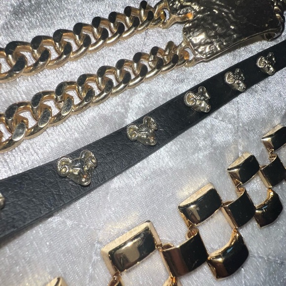 Gold Rhinestone Jewelry Lot30pc Bodychain Bralette Earring Bracelet Necklace - Picture 7 of 12